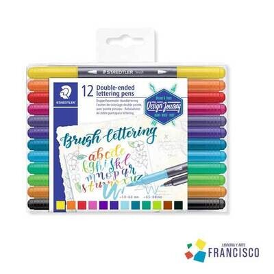 Rotulador Lettering doble punta Est X12