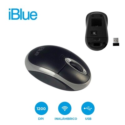 Mouse inalambrico USB modelo IB-MW 100 B6 Negro Iblue
