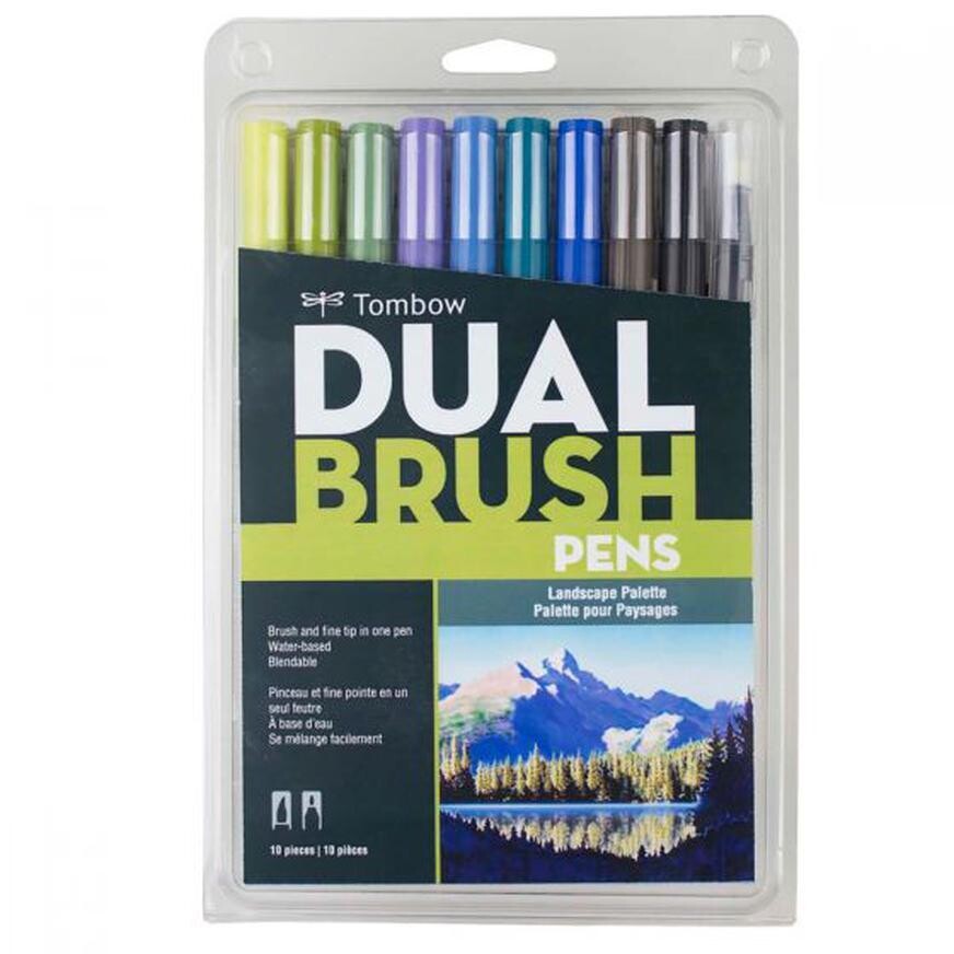 Dual Brush Paisaje Set X10