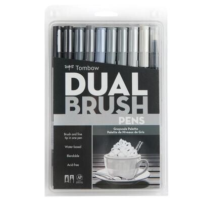 Dual Brush Grises Set X10