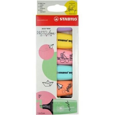Resaltador Boss mini pastel Estx 6