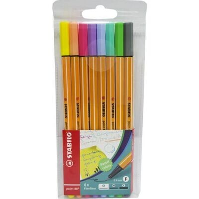 Fine Pen Point 88 pastel Est x 8