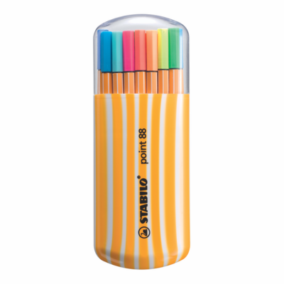 Fine Pen Point 88 Zebrui Neon Est x 20