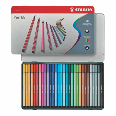 Plumones Pen 68 Metal Est X 30