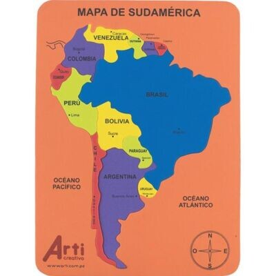 Juegos de encaje Mapa de Sudamerica