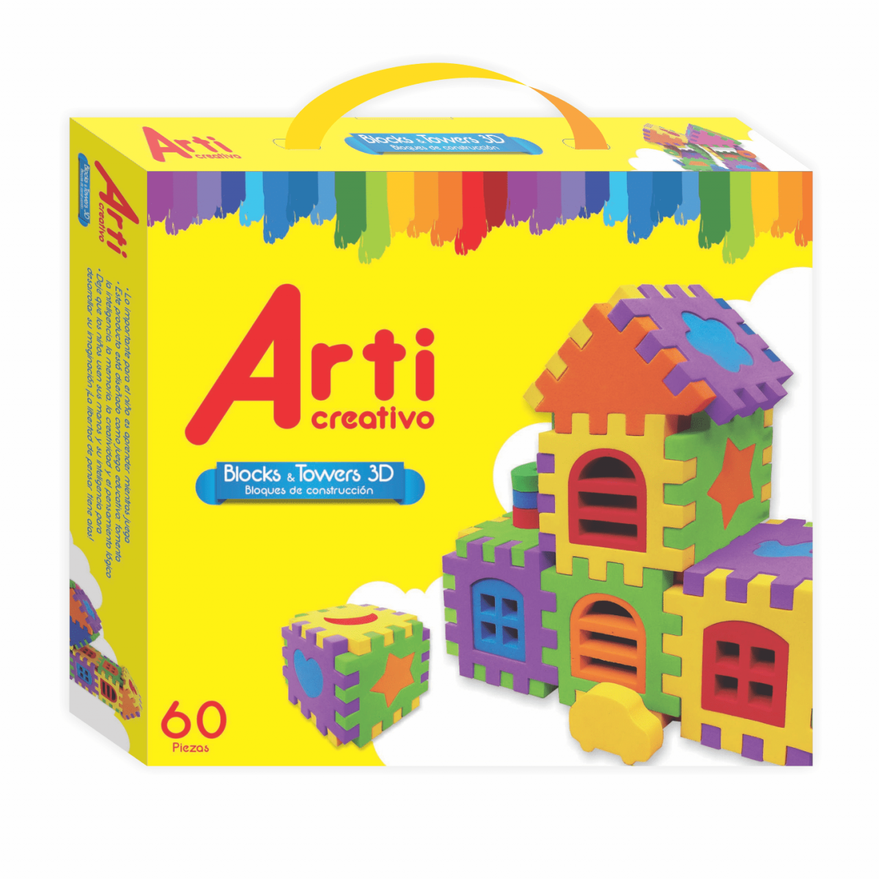 Juego de construccion Blocks &amp; Towers 3D X 60 Pzas