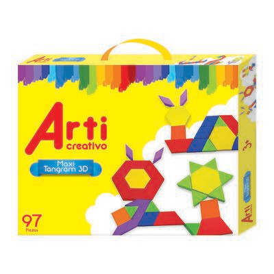 Juego de construccion Maxi Tangram 3D x 97 Pzas