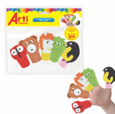Finger puppet animales Set X 5