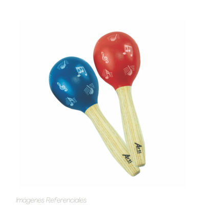 Maracas de madera Set X 2