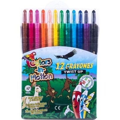 Crayones Twist Up X 12