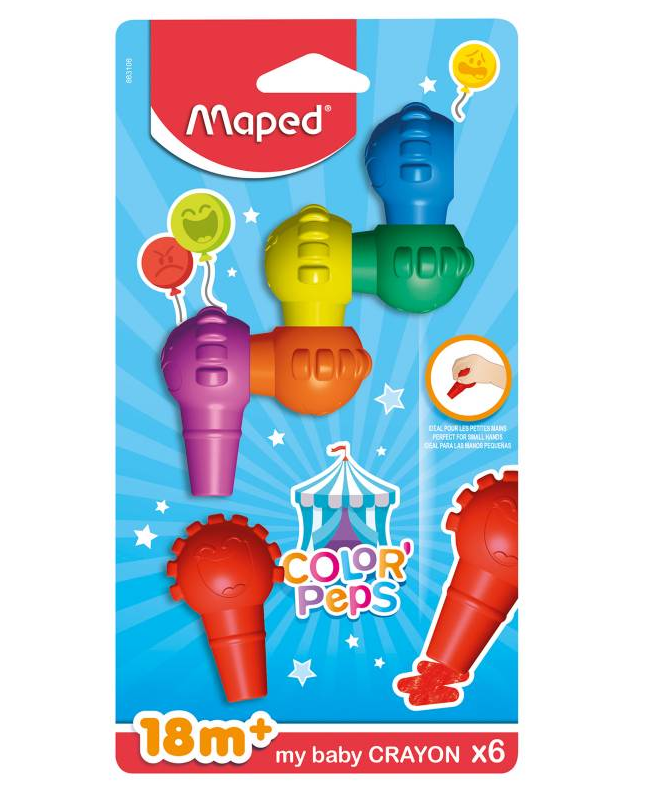 Crayones Baby Est X 6