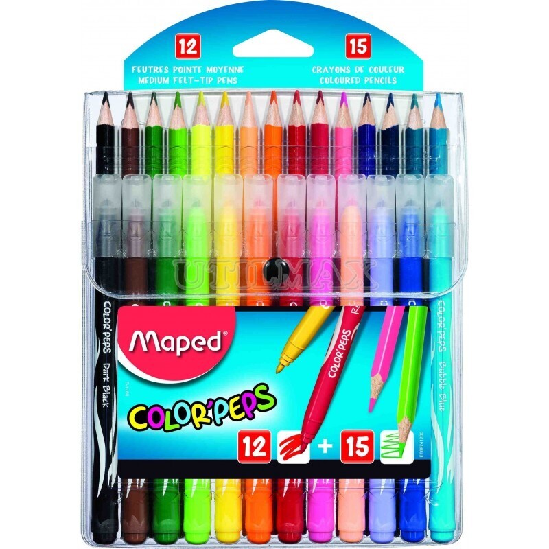Multi Pack Color Peps 15 colores + 12 plumones