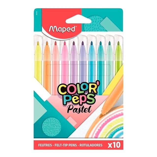 Plumones Jungle Pastel Est X 10