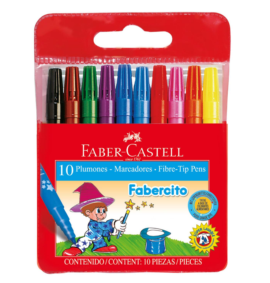Plumones Fabercito Est x 10