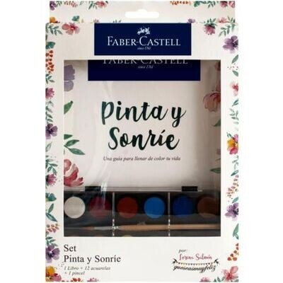 Set Pinta y Sonríe + Acuarelas X 12 +1
