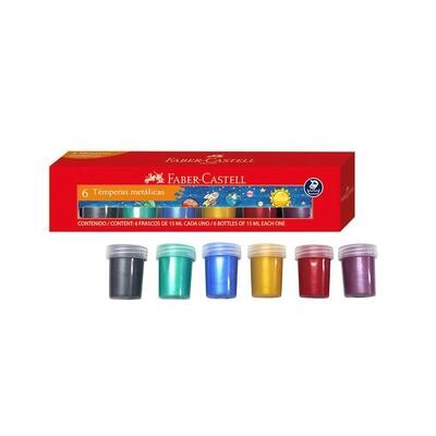 Temperas Metálicas Est x 6 15ml