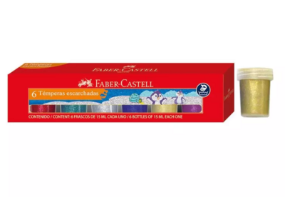 Temperas  Escarchadas Est X 6 15ml