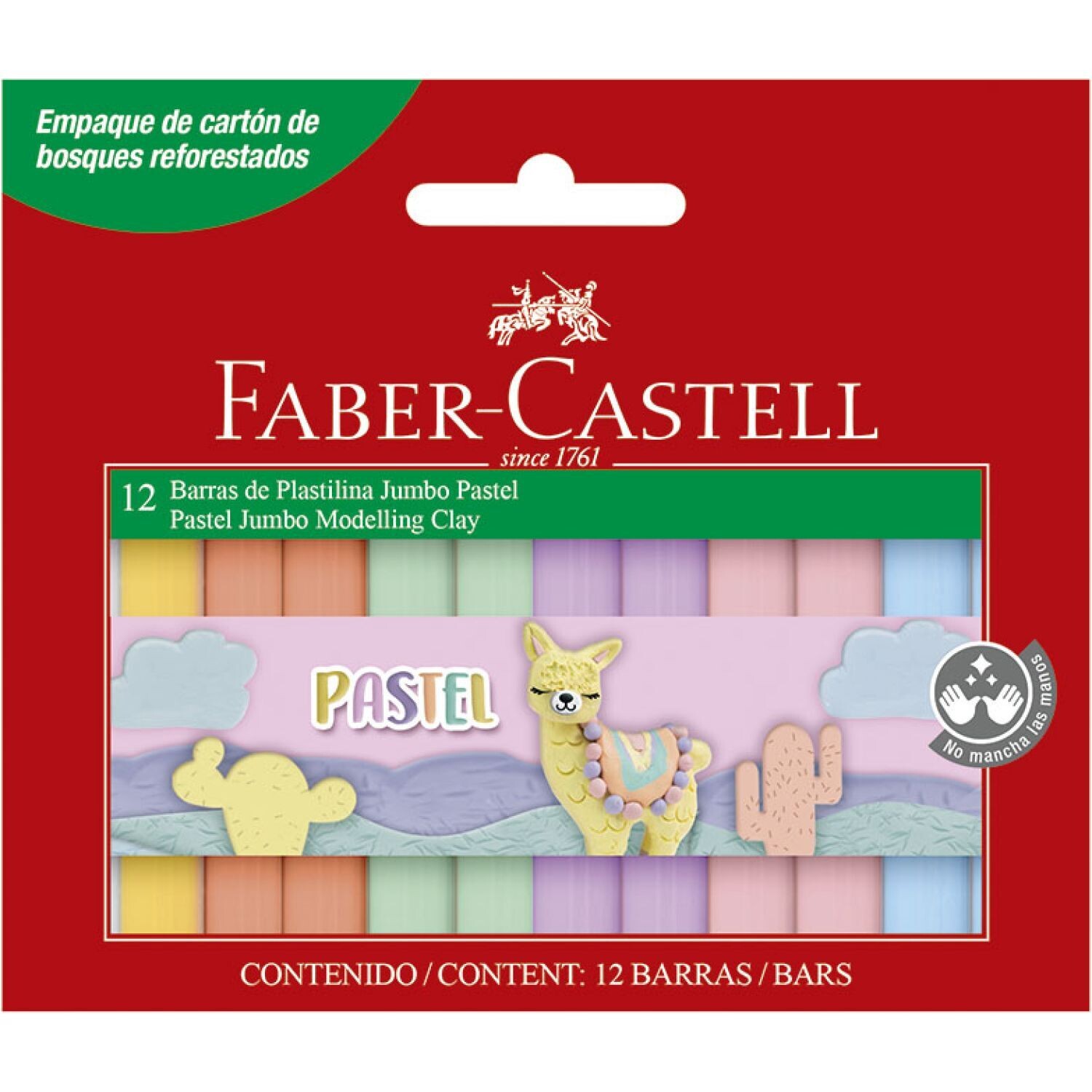 Plastilina Jumbo Pastel Est X 12