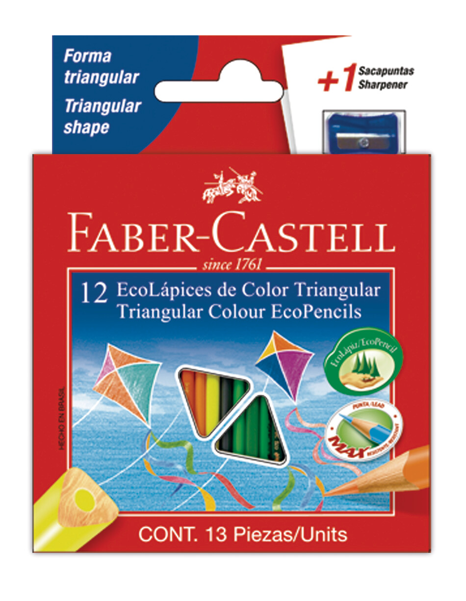 Colores Largos Triangulares, PRESENTACION: X 12