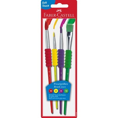 Pinceles Soft Touch Est X 4