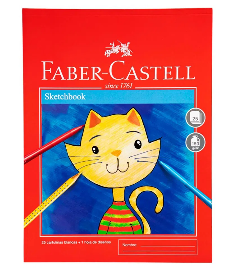 Sketch Book Espiralado X 25 Hojas Gato