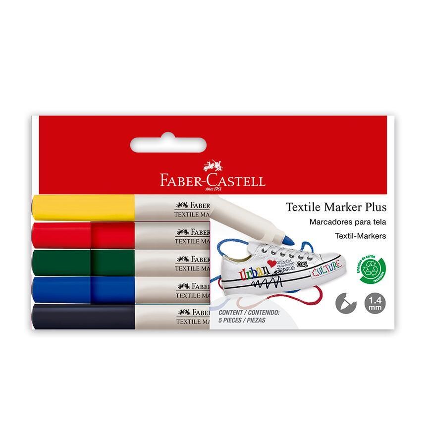 Marcador textil Plus Est X 5