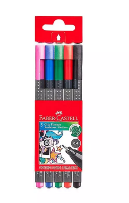 Marcadores Grip Fine Pen Básicos Est X 5