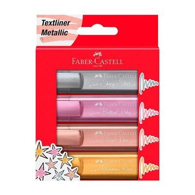 Resaltador Textliner 1546 Metálico Est X 4