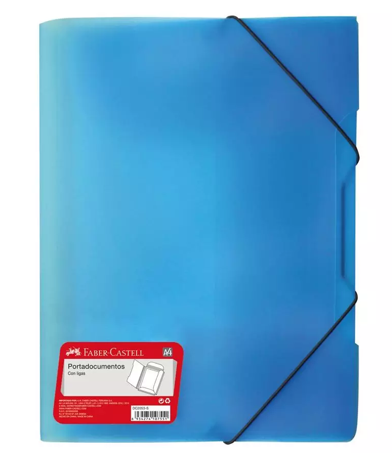 Porta documentos DC2053-5  A4 Ligas, COLOR: AZUL