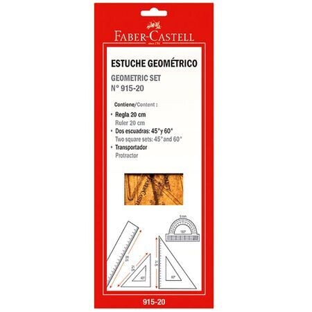 Estuche Geométrico X 20 Cm