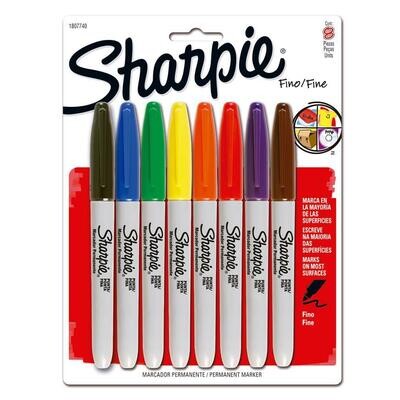 Marcador Sharpie Fine Básicos Estx8