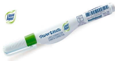 Corrector Liquido tipo lapicero