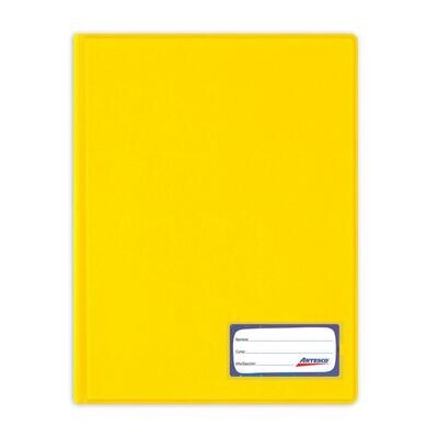 Folder doble tapa Gusanillo A4, COLOR: AMARILLO