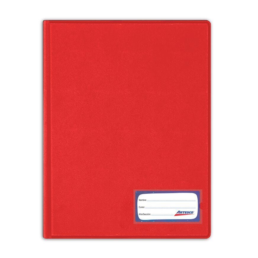Folder doble tapa Gusanillo Oficio, COLOR: ROJO