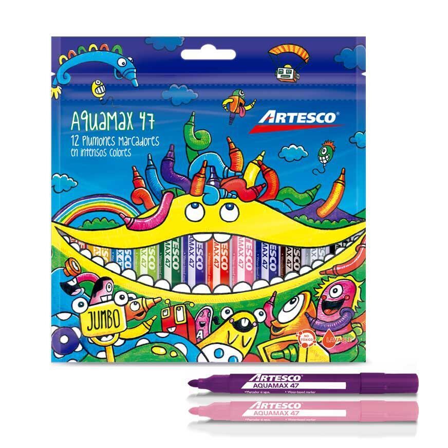 Plumones Aquamax 47x12