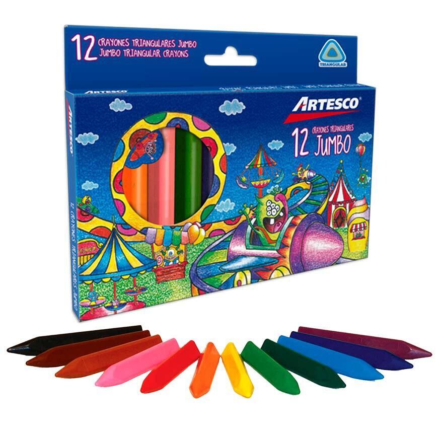 Crayones de cera Triangulares X 12