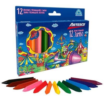 Crayones de cera Triangulares X 12