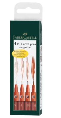 Rotulador Pitt Sanguine Est X 4