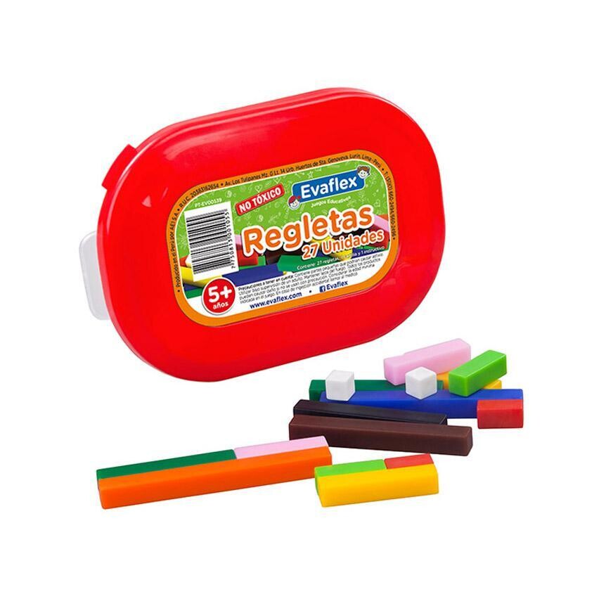 Regletas de Cuisenaire, PRESENTACION: 27 pzs