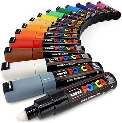 Posca PC-7M Set x 15 Colores Cálidos