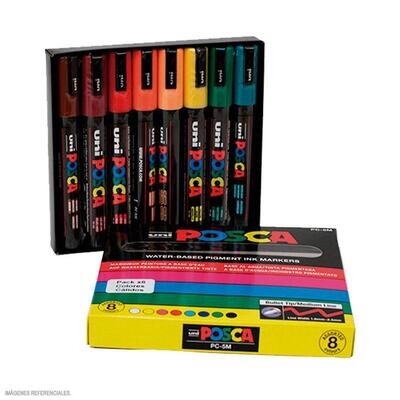 Set PC-5M X 8 Colores Cálidos