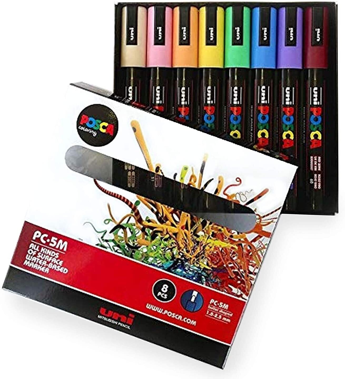 Set PC-5M X 8 Colores Pasteles