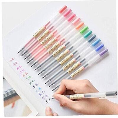 Bolígrafos gel Muji Est X 24