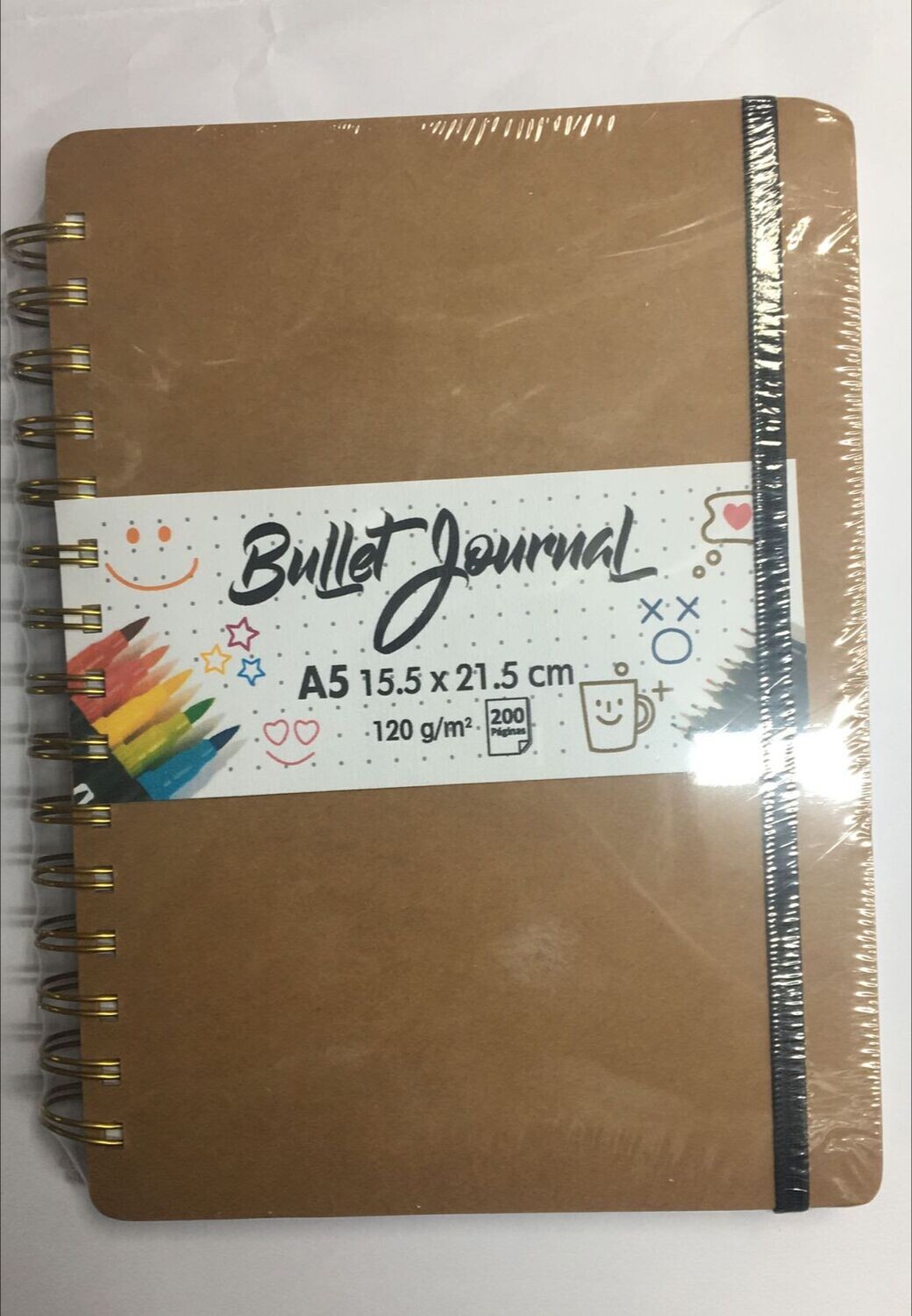 Cuadernos Bullet Journal A-5 120gr 200 Paginas, COLOR: MARRON