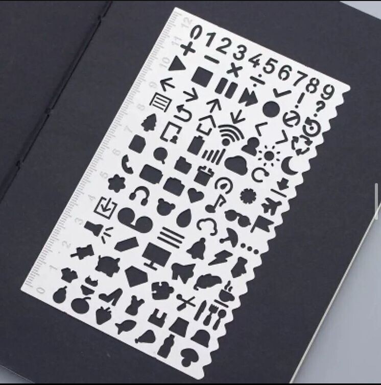 Plantilla Metálica de Diseños Variados