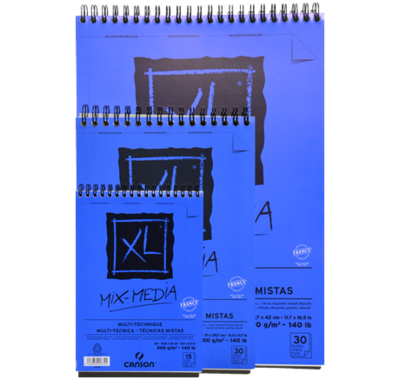Block Canson XL Mix Media 300gr x 30 Hojas