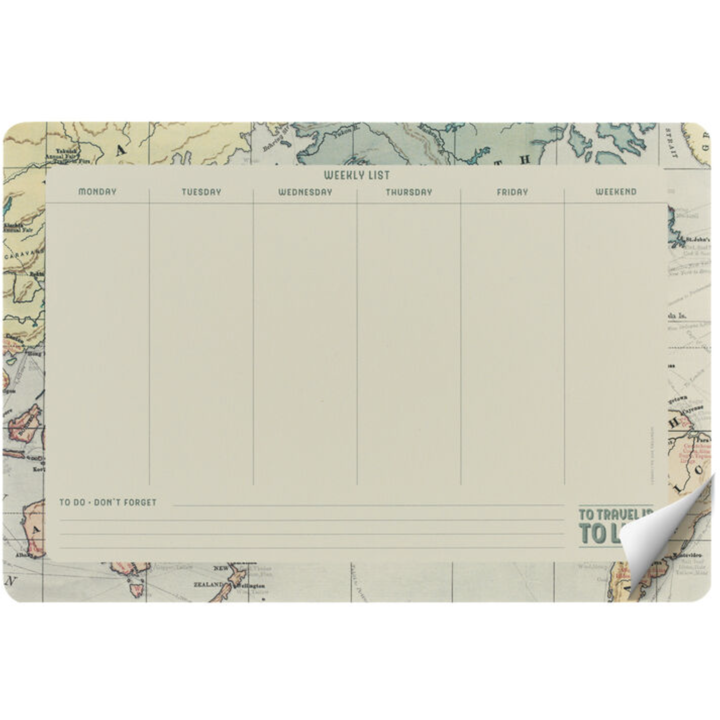Mouse Pad de Papel Mapa Legami