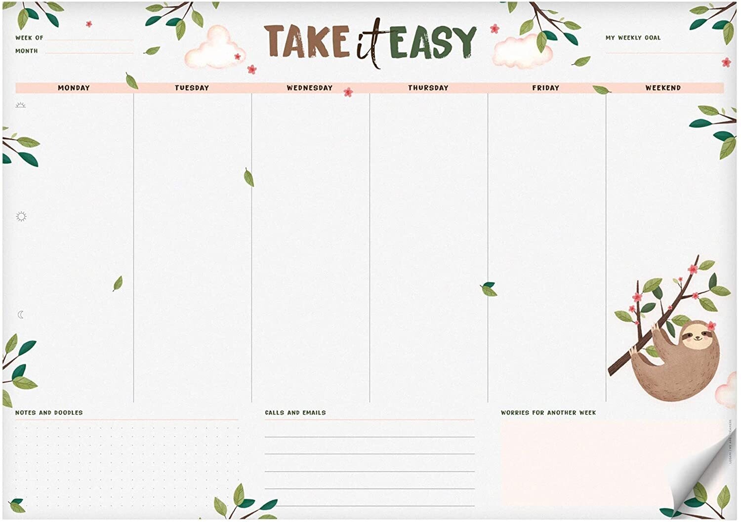 Mouse Pad de Papel Perezoso Pads Legami Grande