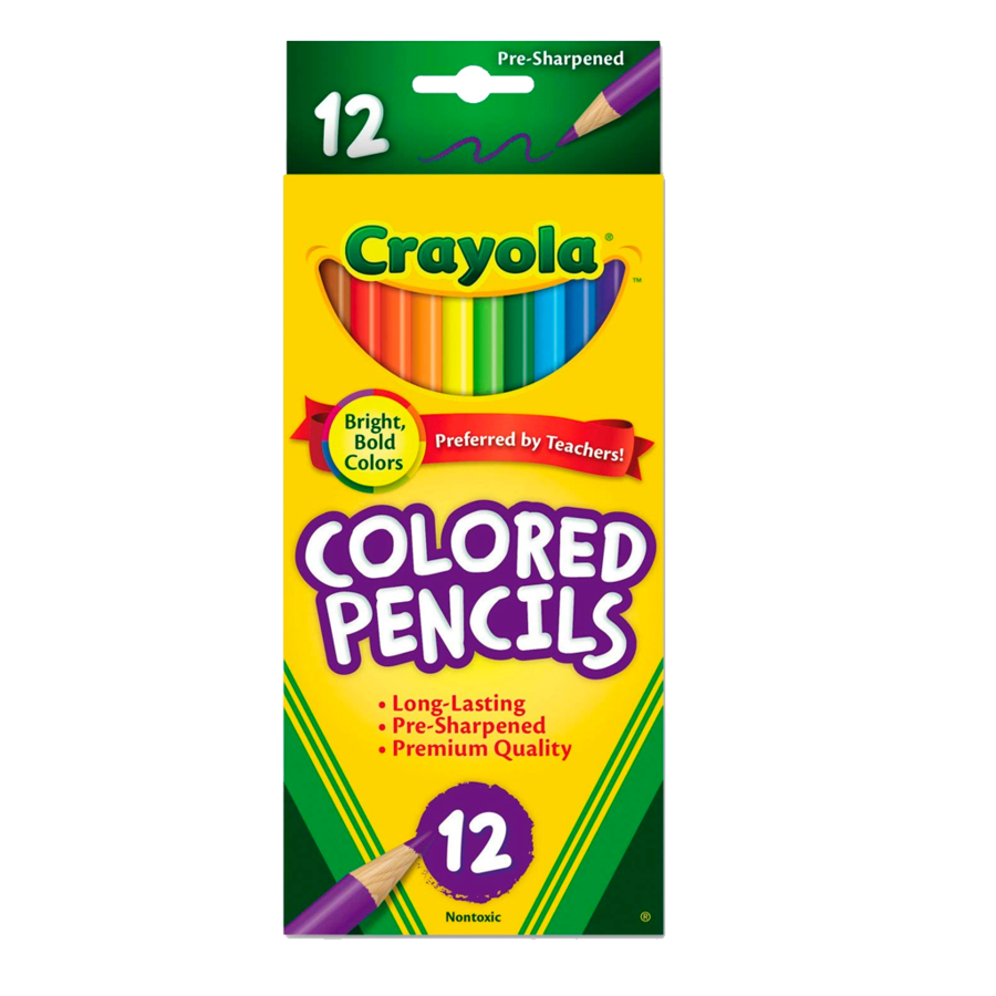 Colores Largos Circulares, PRESENTACION: X 12