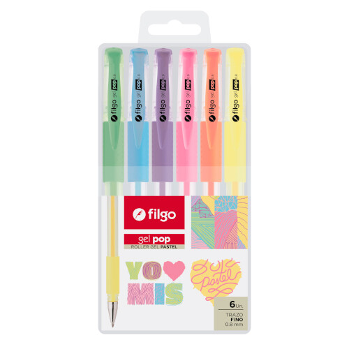 Lapiceros Gel Pop Pastel Estx6